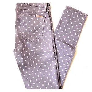 Polka-dot Hudson Skinny Jeans